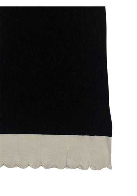 Black viscose skirt for girls Manila Grace | 153GMJS25/SUNERO